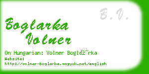 boglarka volner business card